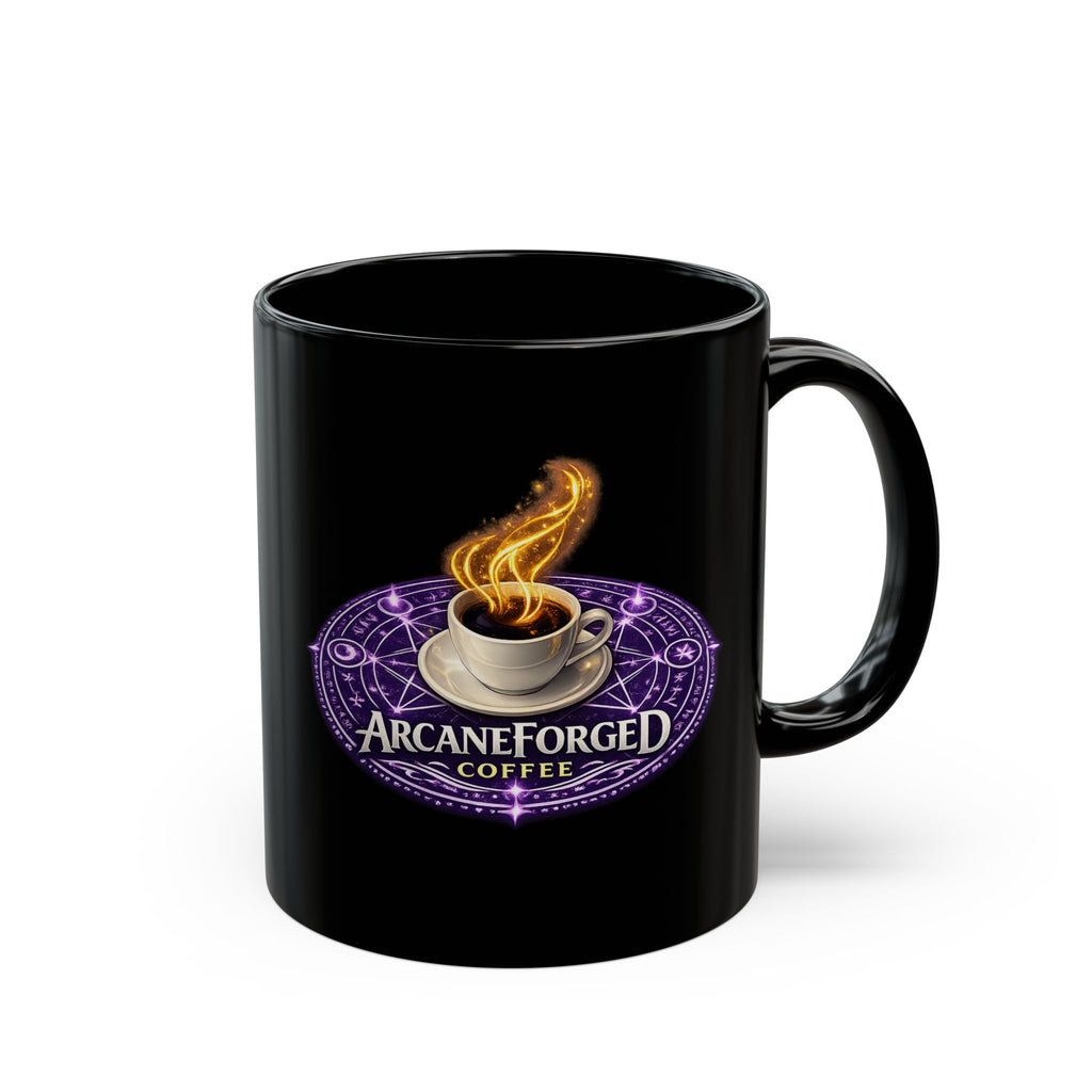 ArcaneForged Coffee Black Mug — 11oz/15oz Purple