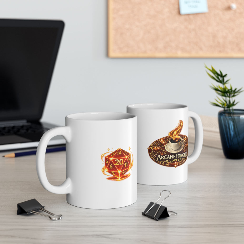 ArcaneForged Ceramic Mug — (11oz & 15oz) Gold