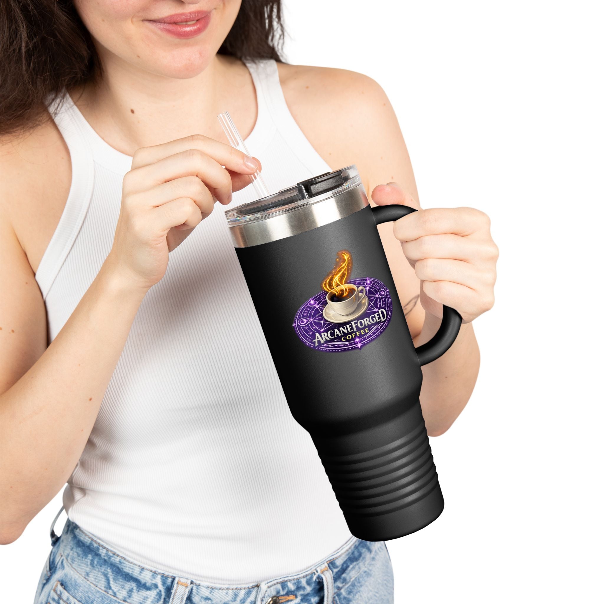 40oz Purple Insulated Campaign Sized Mug — Stainless Tumbler
