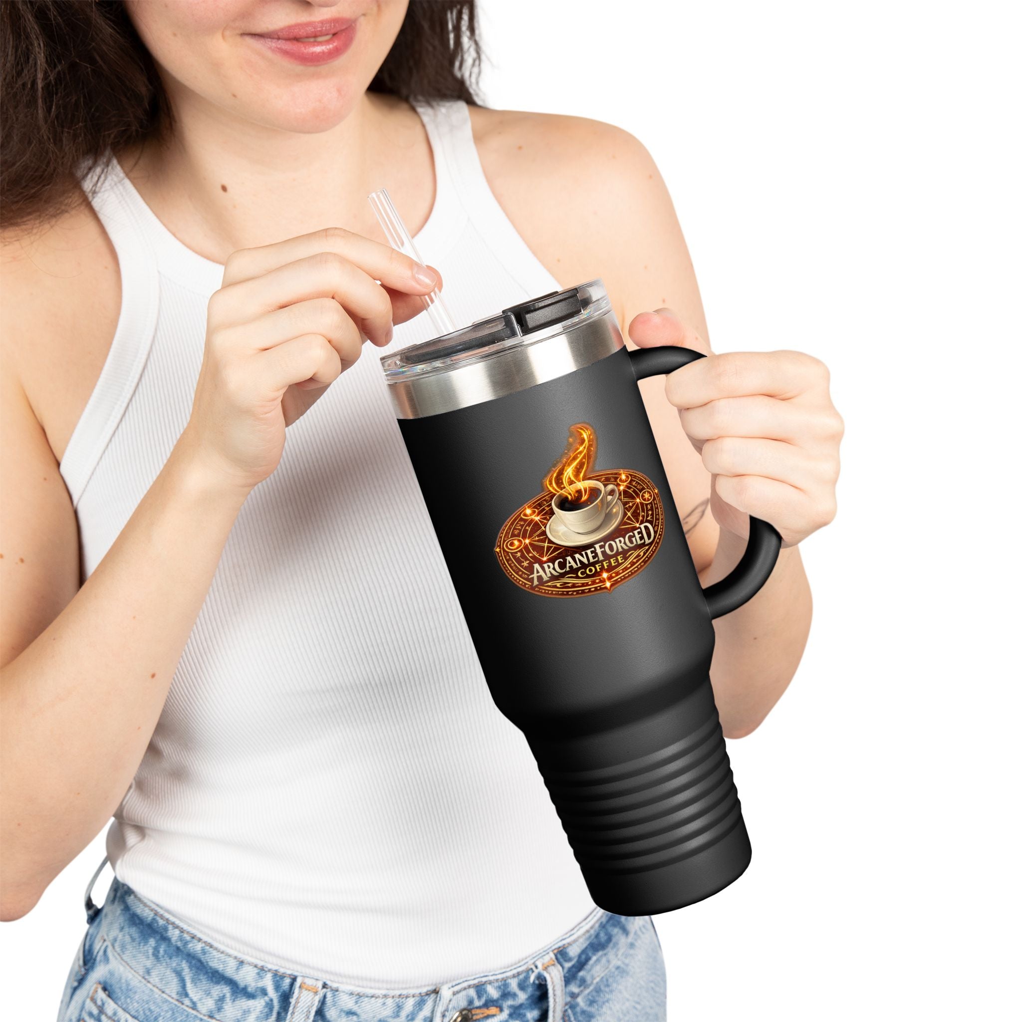 40oz Golden Insulated Campaign Sized Mug — Stainless Tumbler