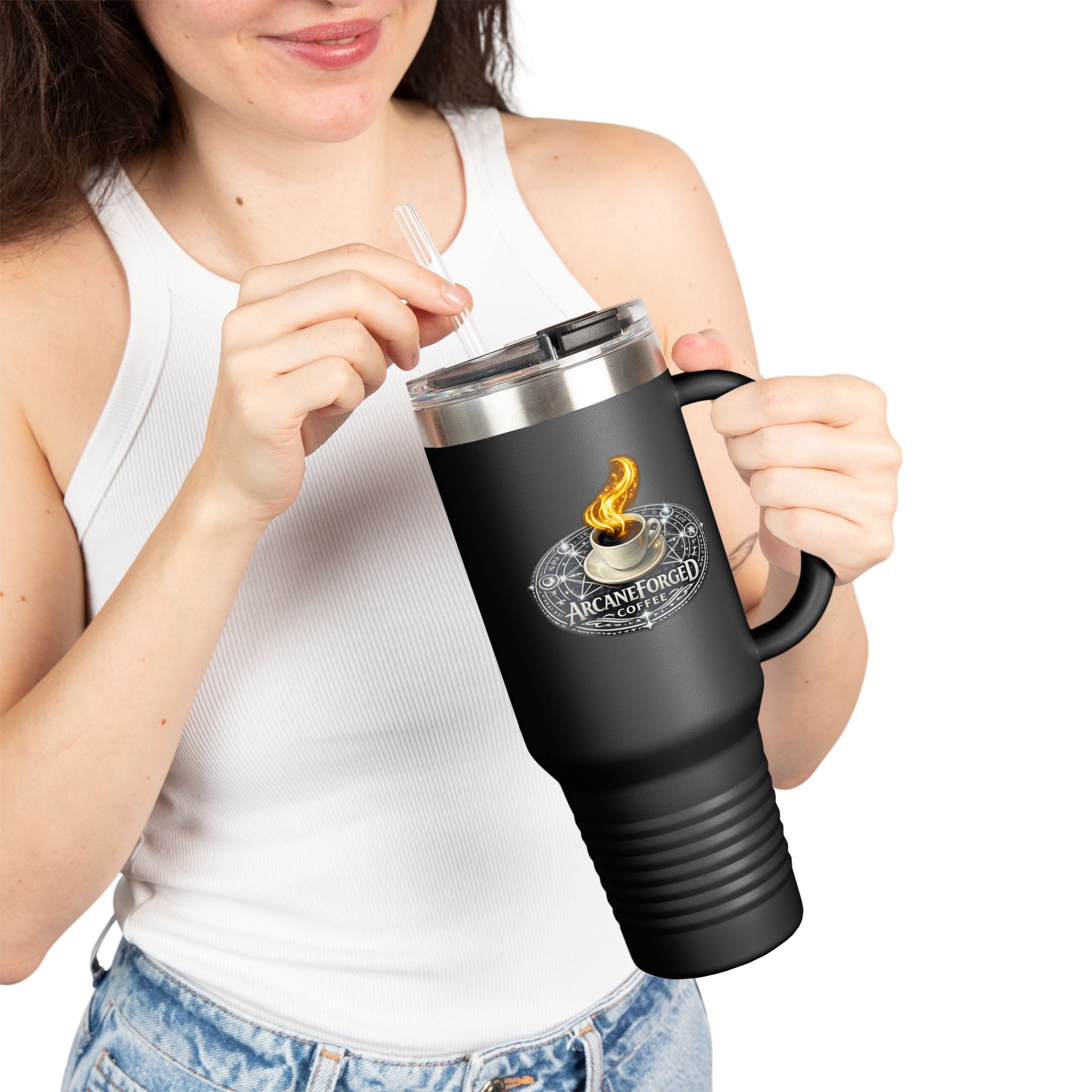 40oz Silver Insulated Campaign Sized Mug — Stainless Tumbler