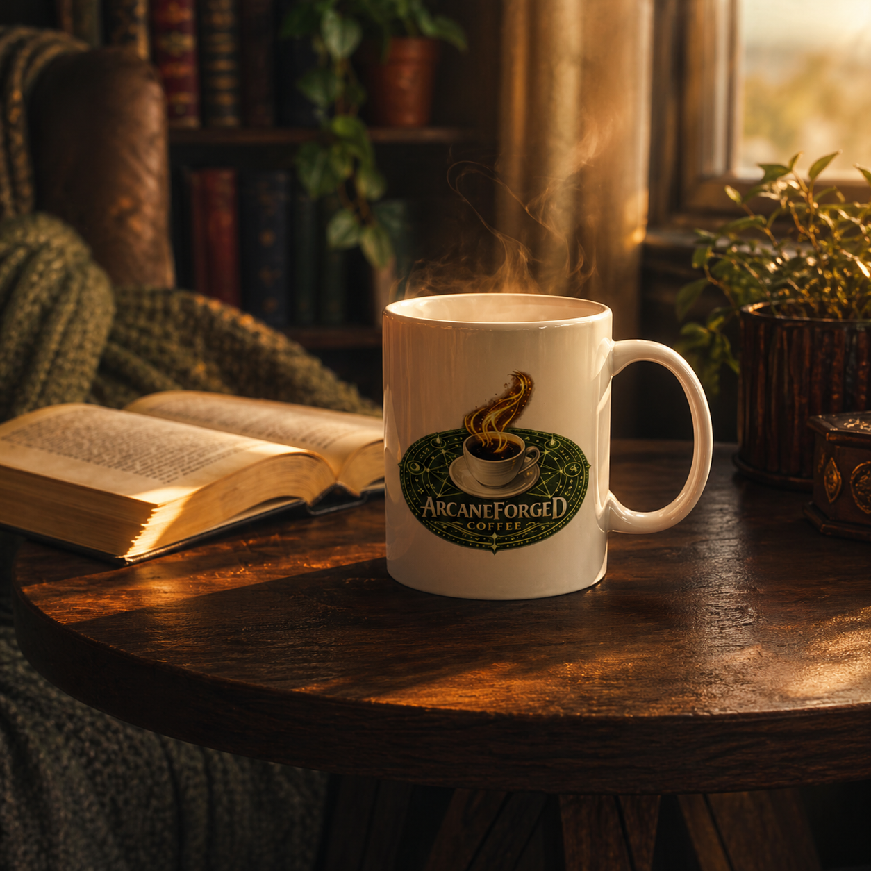 ArcaneForged Ceramic Mug —  (11oz & 15oz) Blue